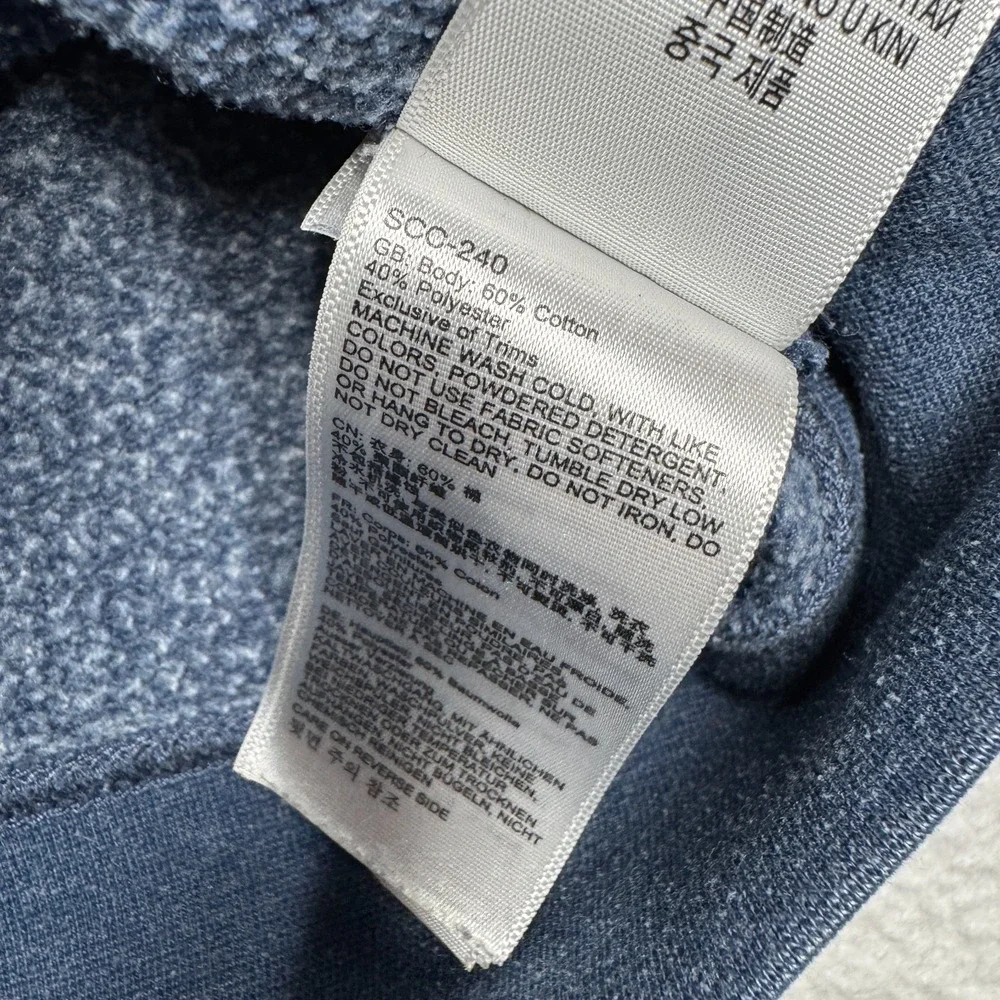 Marmot‎ Graphic Logo Hoodie Sweater Blue Men's Size Large - Picture 5 of 9